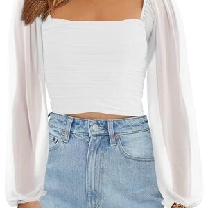 Elegant White Women's Top